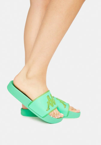Green Ash Authentic Aqua 1 Slide Sandals