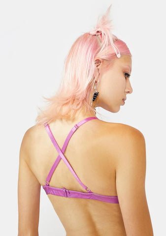 Sweet Cosmic Ace Metallic Bra Top