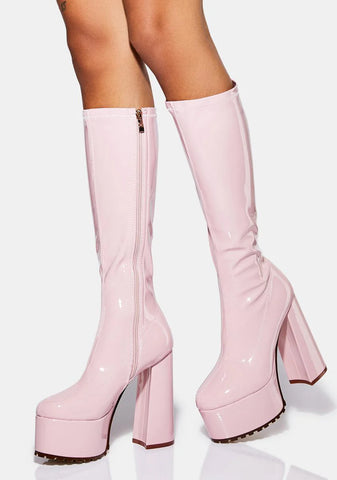 Selena Platform Knee High Boots