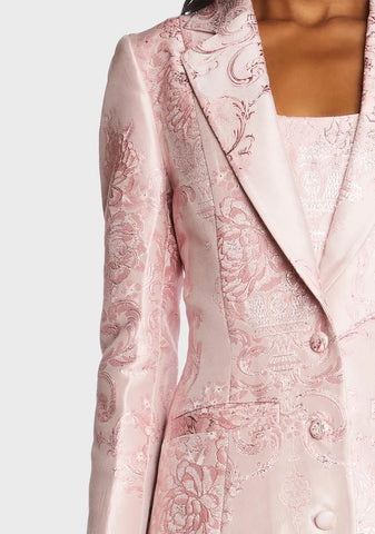 Sweet Smitten Embraces Brocade Blazer