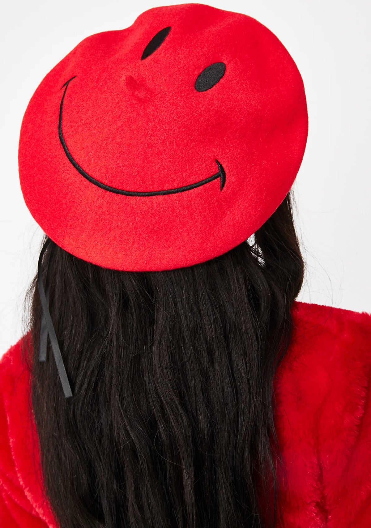 Cherry Feelin' Good Smiley Beret