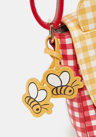 Winnie The Pooh Gingham Cosplay Crossbody Bag