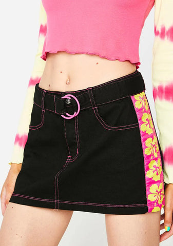 Vacation Awaits Jacquard Mini Skirt