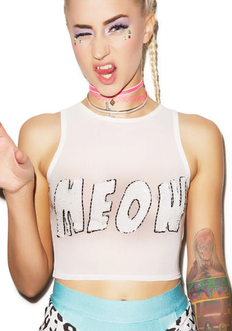 Meow Top - White