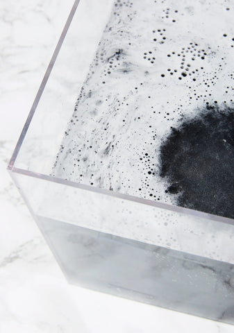 Black Heart Glittery Bath Bomb