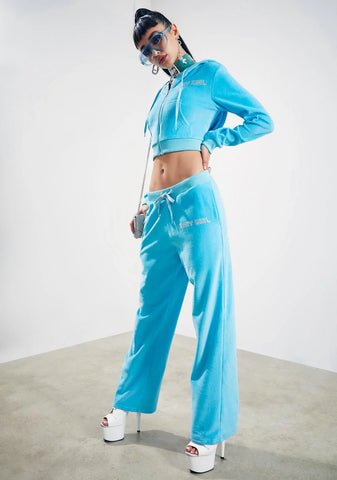 Kiss Me More Velour Track Pants