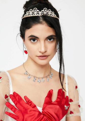 Where's My Crown Rhinestone Necklace