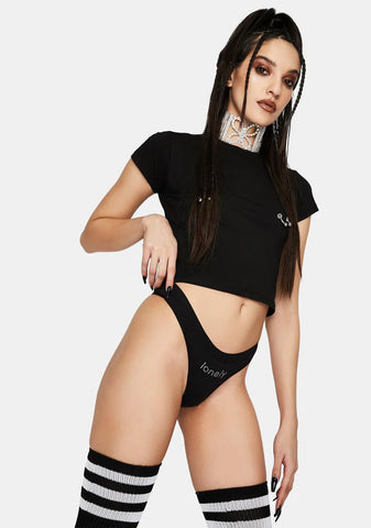 Lonely Rhinestone Thong