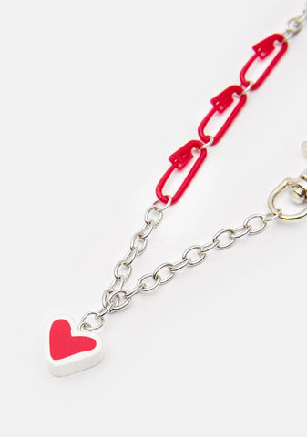 Send Me Ur Love Chain Necklace
