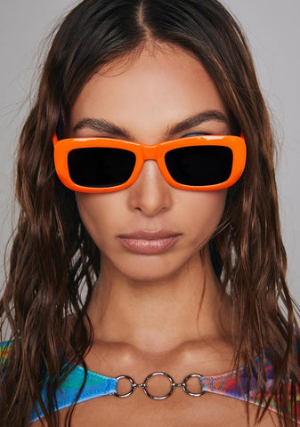 Kitten Orange Cat Eye Sunglasses