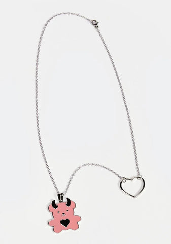 Earnestly Urs Bear Charm Necklace