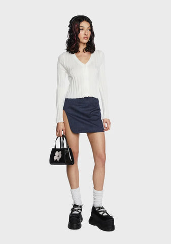 Holy Skatin' The Rules Crop Cardigan