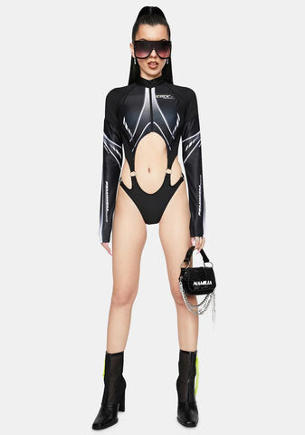 Speed Racer Long Sleeve Bodysuit