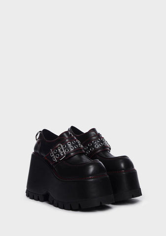 Swear Word Platform Loafers
