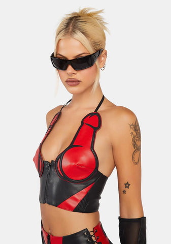 Red Moto Dickini Top