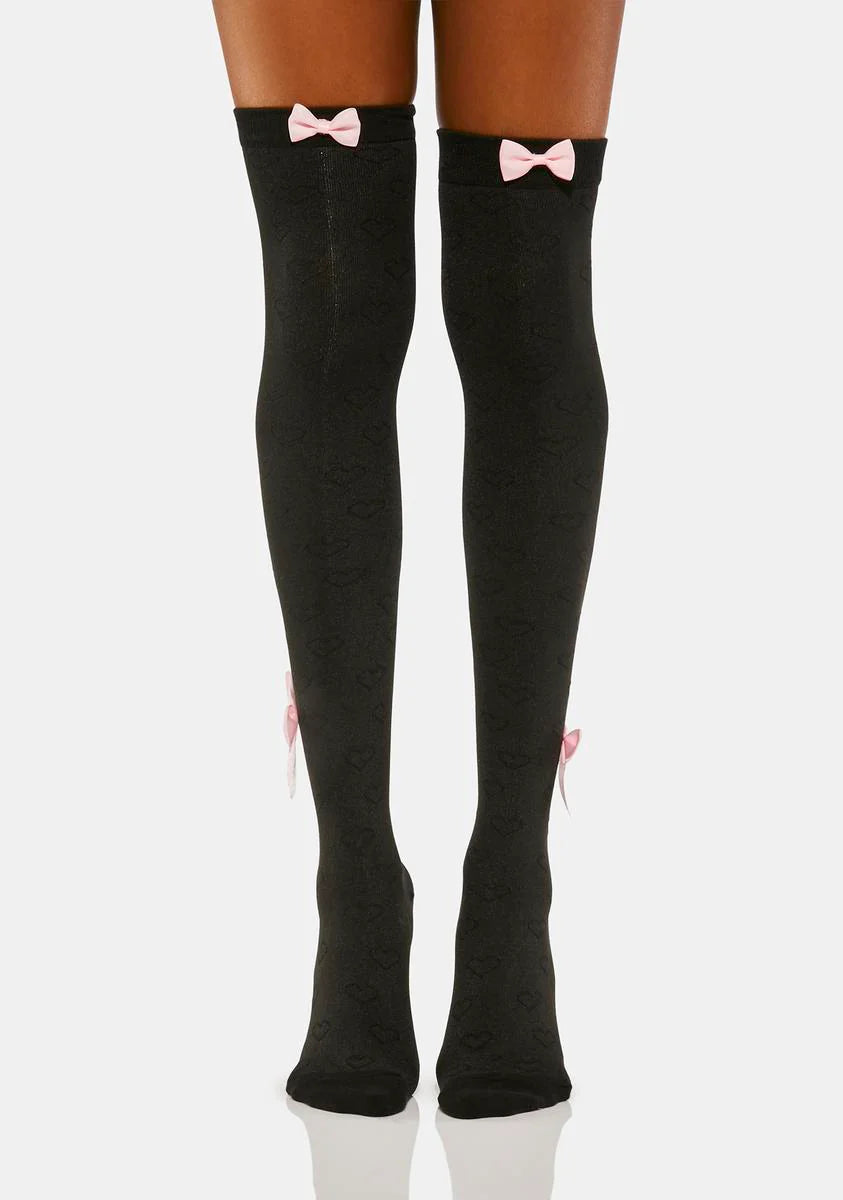 Wicked Kisses Always Thigh High Socks