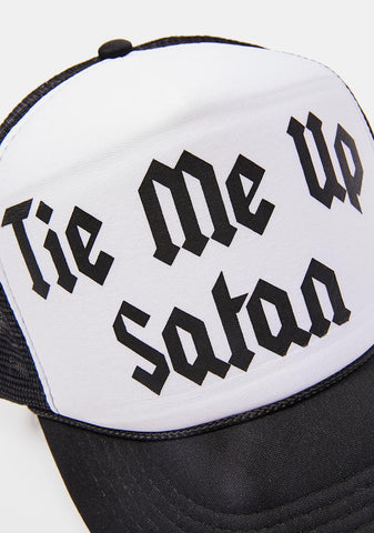 Tie Me Up Satan Trucker Hat