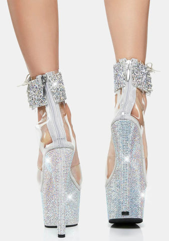 Bejeweled-724rs-02 Platform Heels - Black