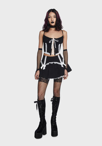 Holy Devious Doll Lace Bustier Top