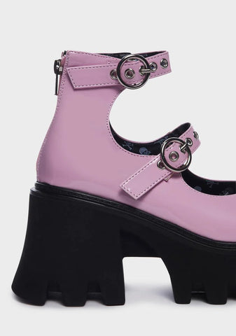 Pink Slow Jamz Platform Mary Janes