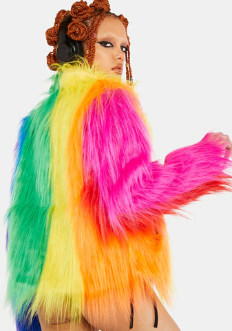 Live Out Loud Faux Fur Coat