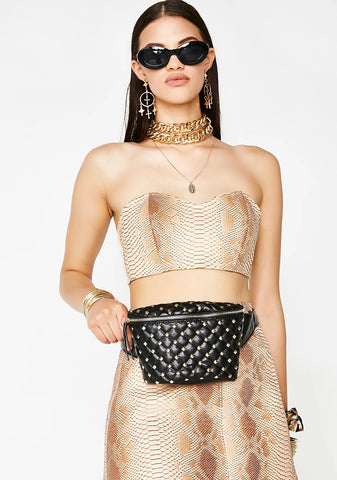 Stash The Cash Quilted Fanny Pack