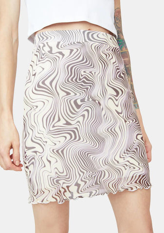 Sophia Printed Mini Skirt