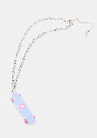 Skateboard Chic Necklace