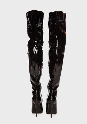 Perceptive Thigh-High Boots