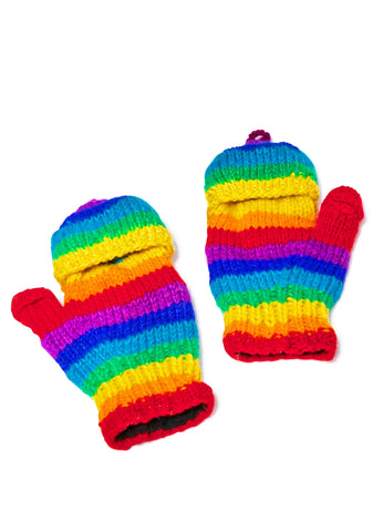 Rainbow Luva Mittens
