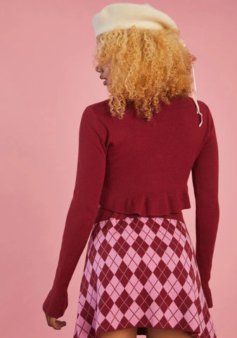 Morning Musings Argyle Sweater