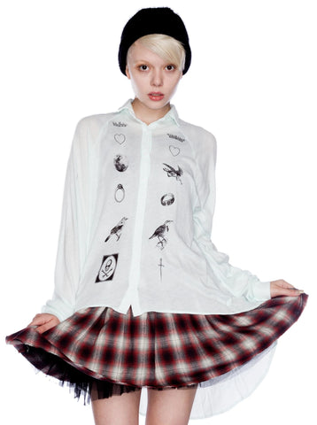 Fate Sunday Button Down Shirt - White