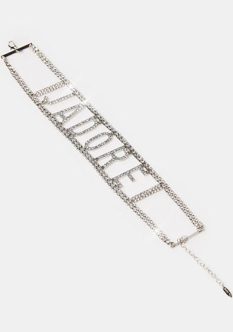 J'Adore Me Rhinestone Choker