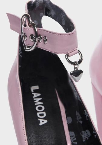 Pink Afterglow Platform Heels