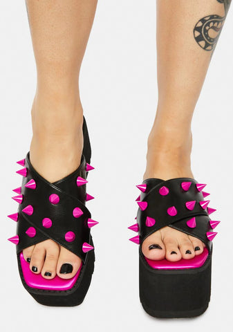 Hottie Leave Me Alone Studded Sandals