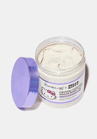 X Hello Kitty Crystal Cleanse Lavender Body Scrub