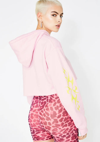 Whatever Cropped Hoodie