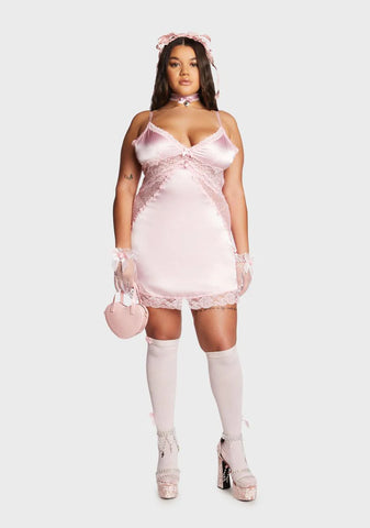 Plus Blush Outdoor Courtship Slip Dress