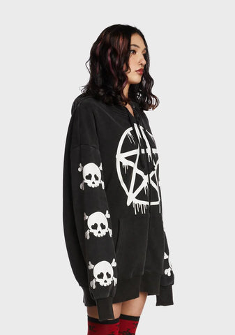 Malicious Contempt Oversized Hoodie