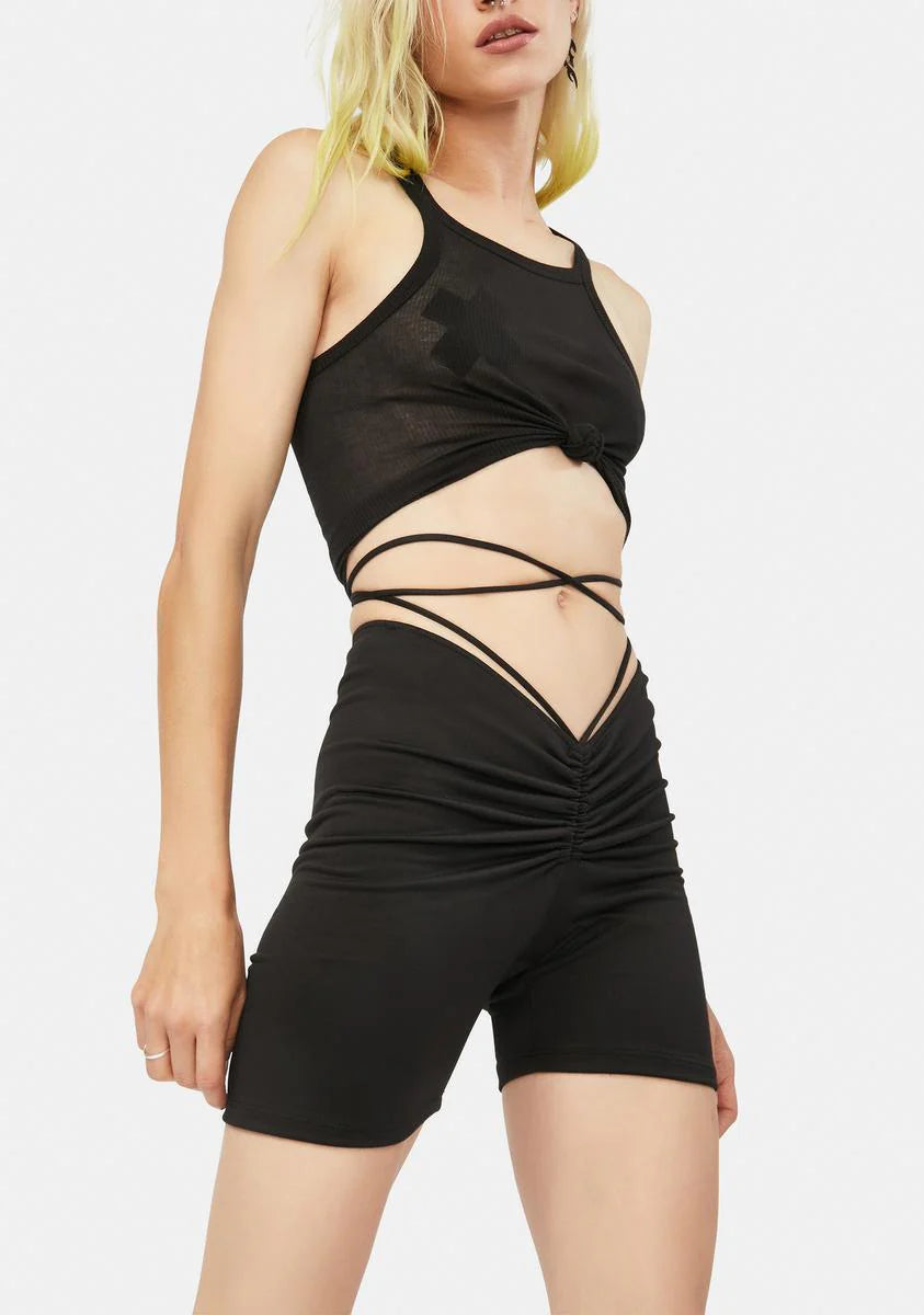 Ink Chill Truths Wrap Biker Shorts