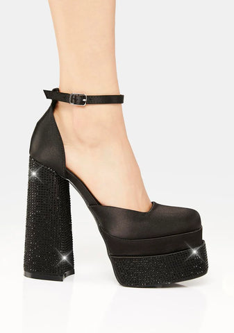 Attention On Me Rhinestone Heels