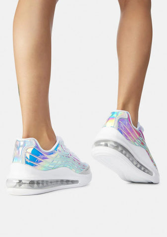 Shine Don't Stop Holographic Sneakers