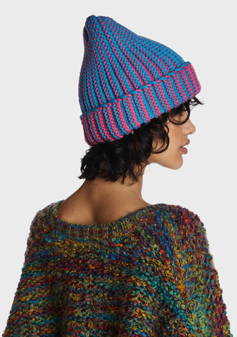 Sapphire Good Shivers Knit Beanie
