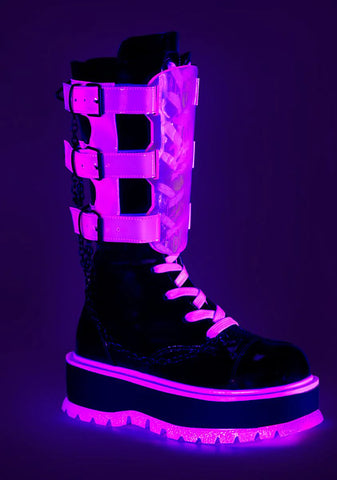 Sweet Slime Monster UV Reactive Boots