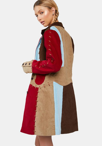 Never Coming Home Colorblock Coat