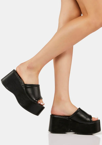 Elusive Moves Platform Sandals