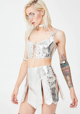 Vile Guardian Metallic Bustier