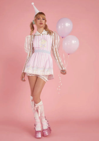 Off To The Races Pinafore Dress