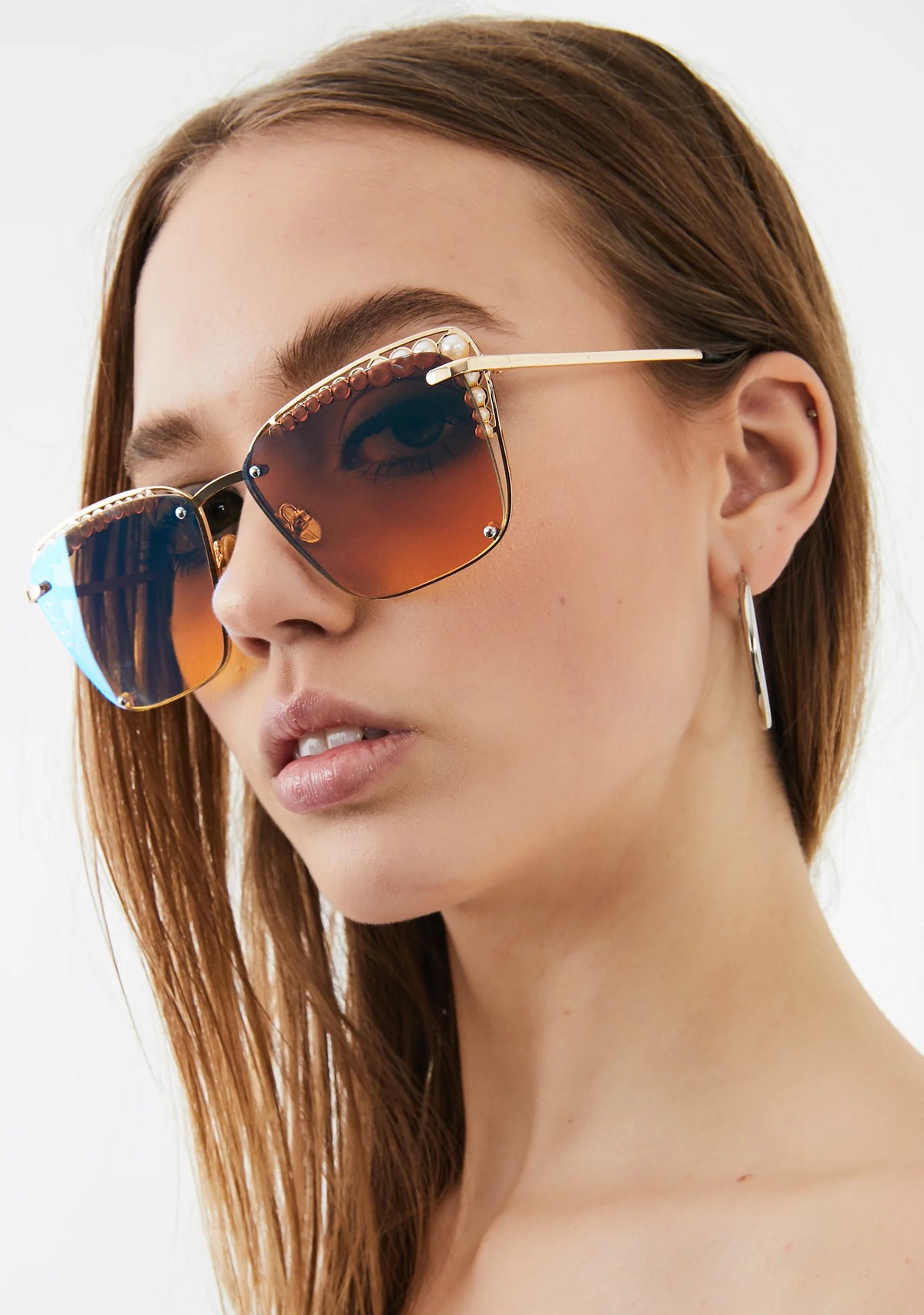 Clear Vision Rectangle Sunglasses