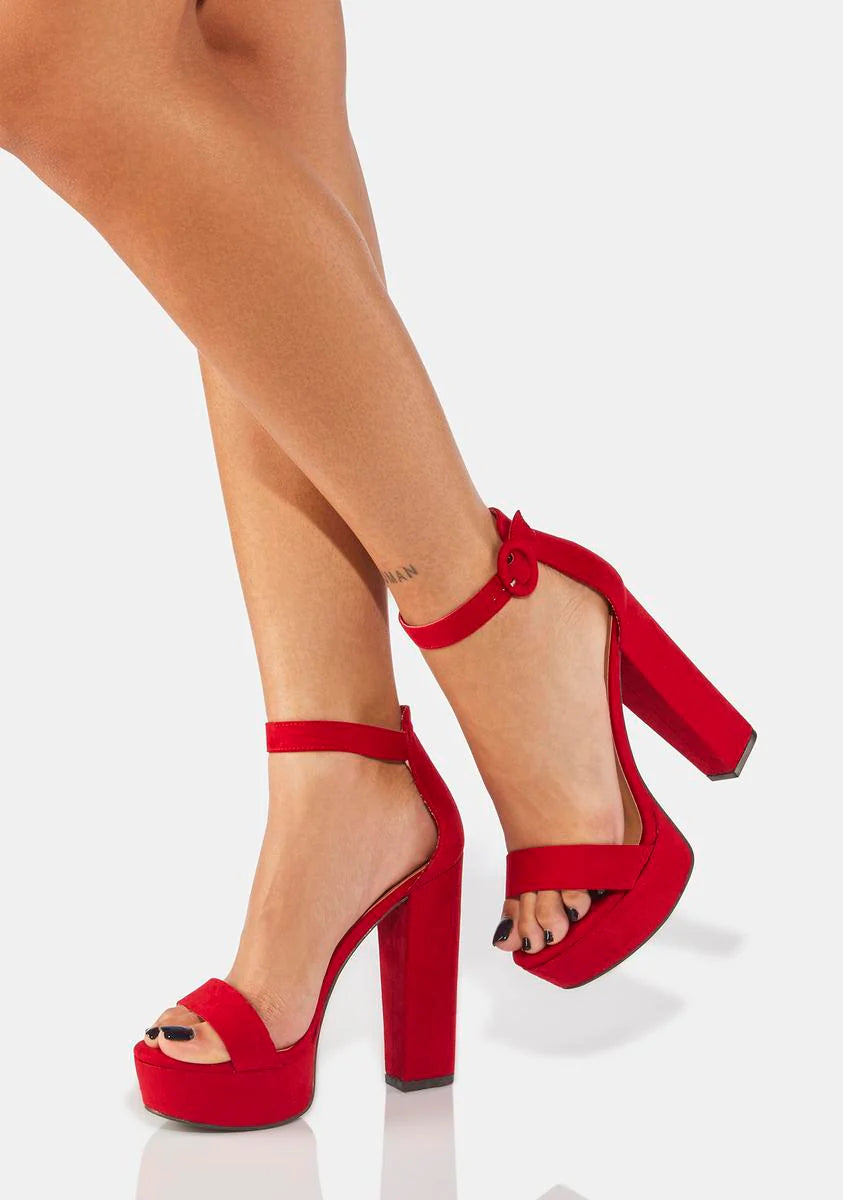 Cherry Feeling Electrified Block Heels
